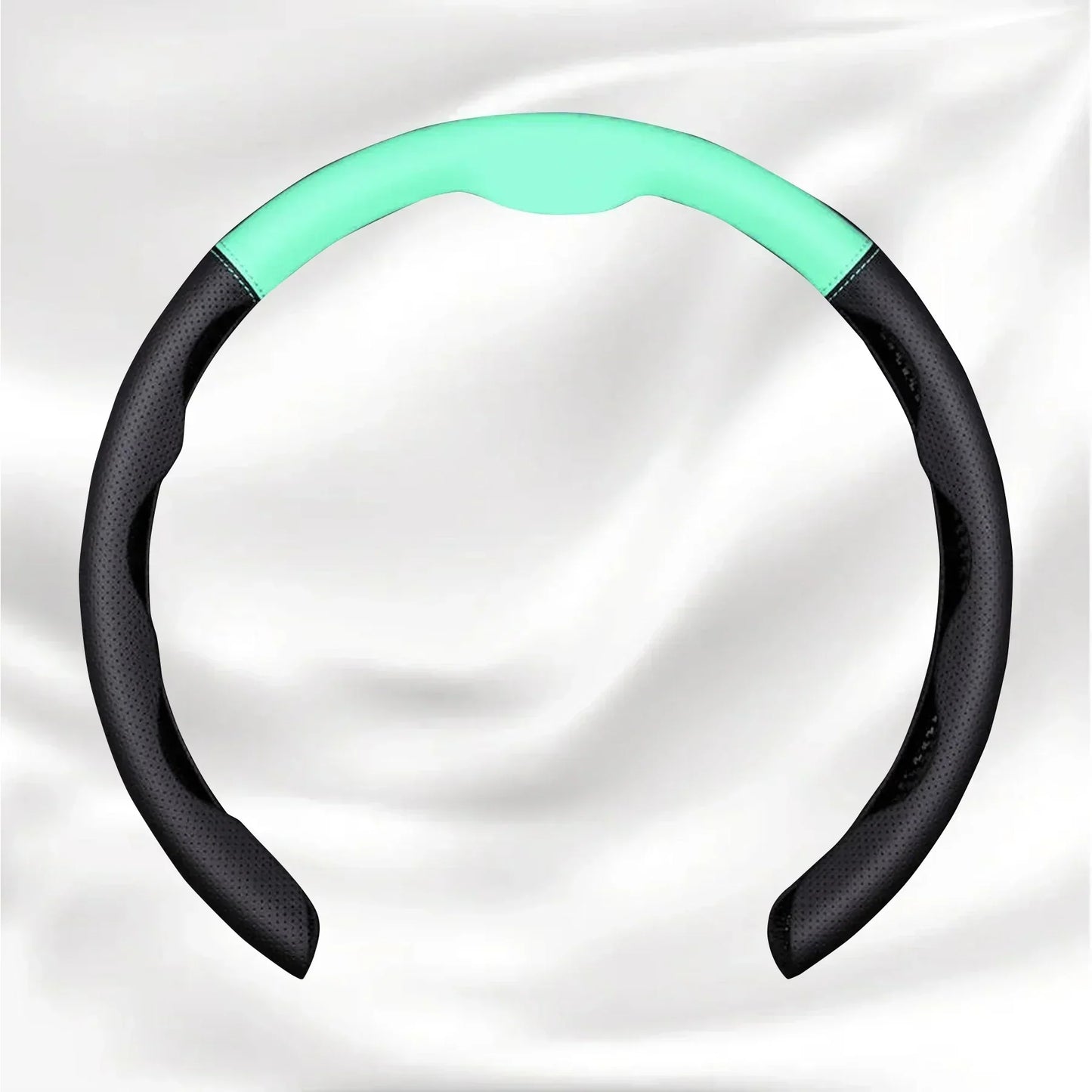 Nexi Customized Car Logo Breathable Ultra-thin 5D Leather & Carbon Car Steering Wheel Cover Universal Fit