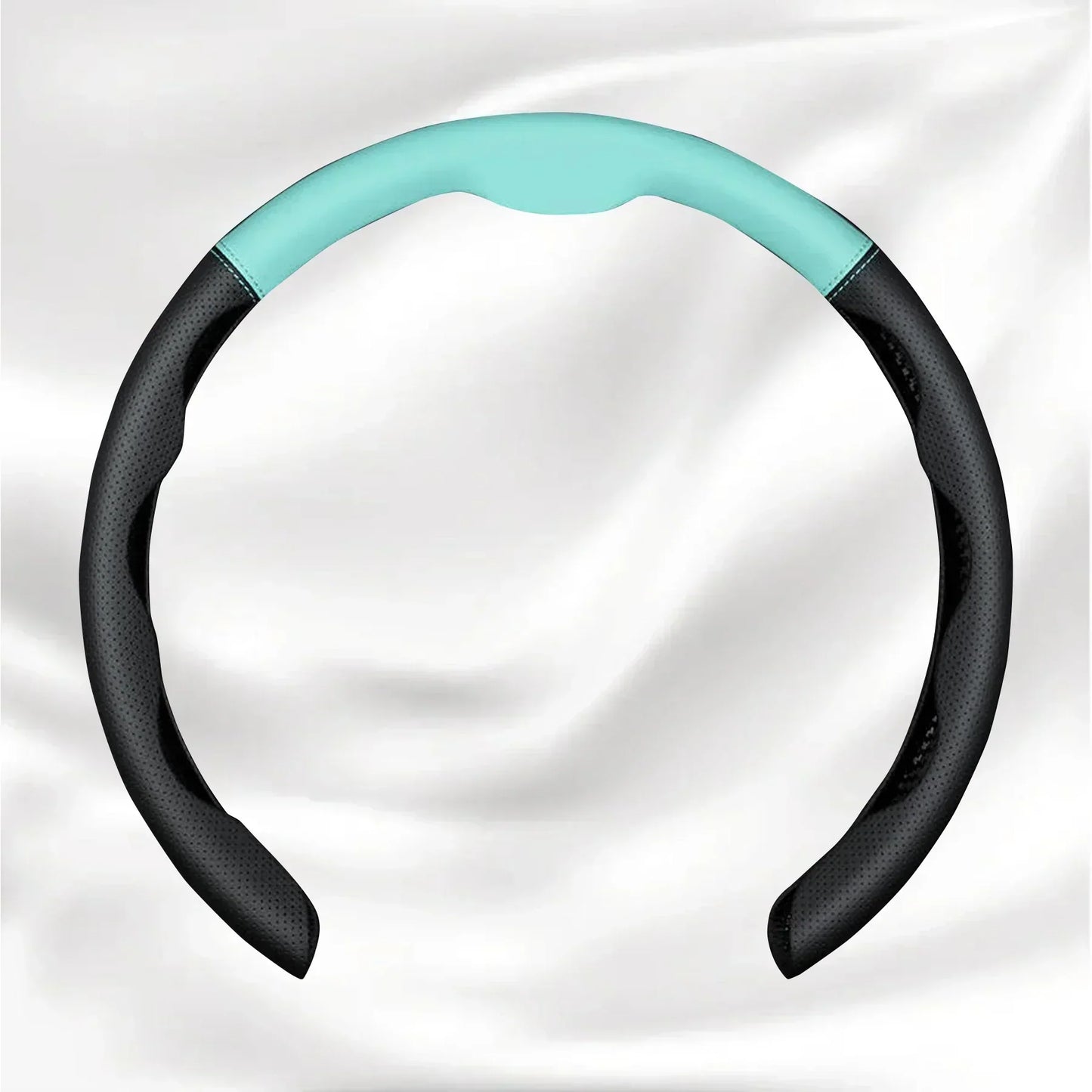 Nexi Customized Car Logo Breathable Ultra-thin 5D Leather & Carbon Car Steering Wheel Cover Universal Fit